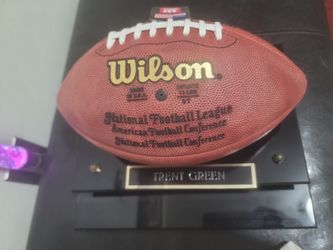 NFL Wilson Signed Trent Green Football