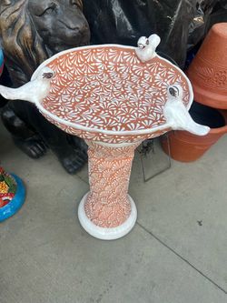 Talavera bird baths $120.00 each