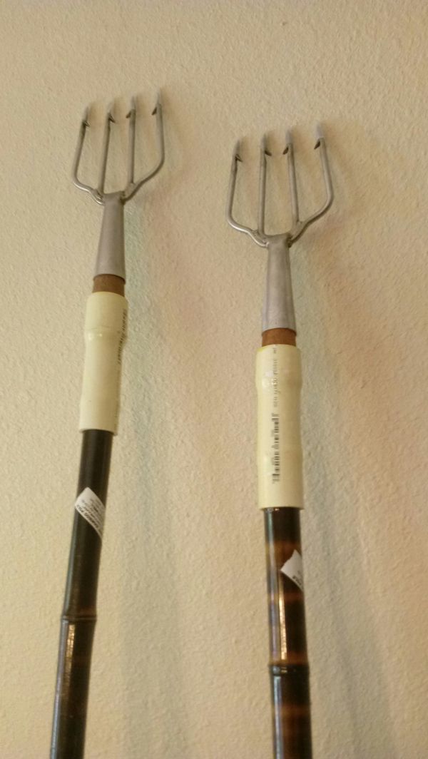 Jim Cosson Floundering Gigs with Bamboo ploes for Sale in