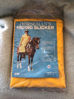 Horseman’s riding slicker / water protection jacket