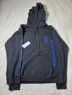 Chrome Hearts Blue Script Pullover Hoodie 