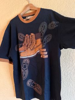 Raw Blue Graphic Ringer T-Shirt