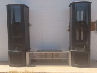 Entertainment Center black & glass
