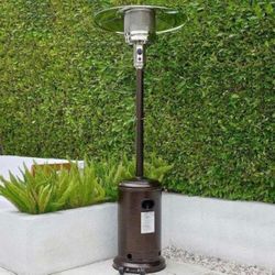 Outdoor Propane Patio Heater, 46,000 BTU Gas Outdoor Heater with Detachable Wheels, Portable Heater
