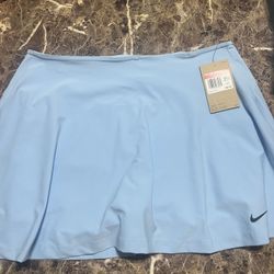 Nike Women’s Golf Skort Light Blue Size Large NWT Performance Tennis Skirt