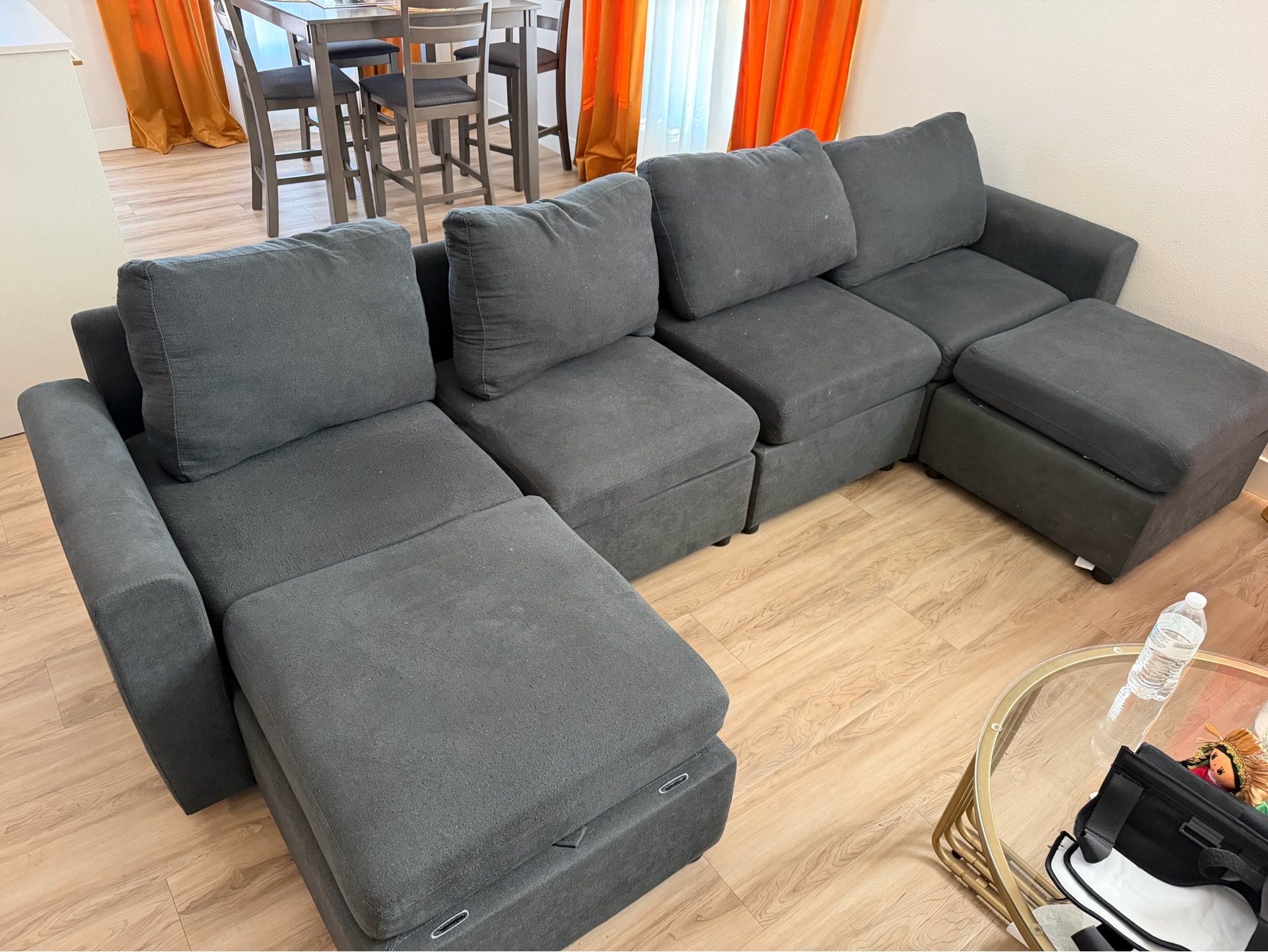 Couch bed with storage