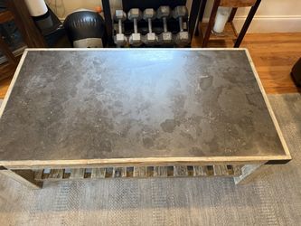 Coffee Table from Boston Interiors - Stone top & Wood Base