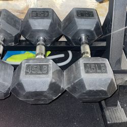 45lbs Dumbbells 