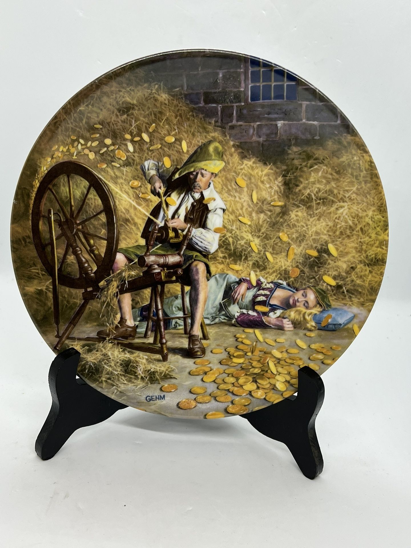 VTG Rumpelstilzchen Grimm's Fairy Tales Konigszelt Bayern Collector Plate 2466F