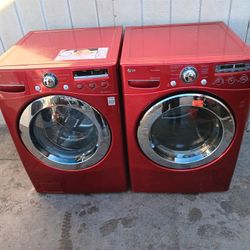 Lavadora y Secadora de gas marca LG 