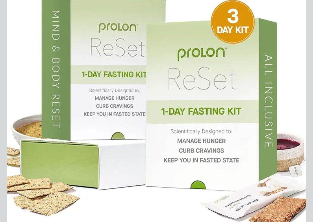 ProLon 3 Day Reset Fasting Kit | Fasting Program for Women & Men | Developed to Not Break a Fast | Low Calorie Pre Made Meals & Snacks | Plant Based F