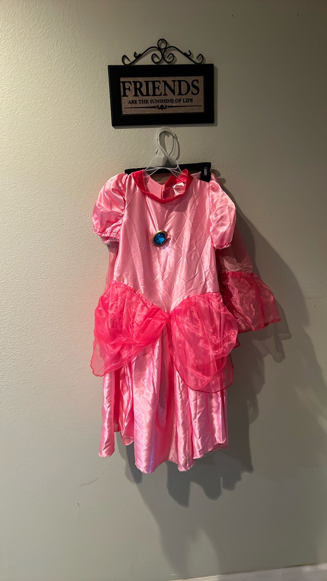 Little Girls Peach Princess Size 7-8