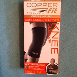 The Original COPPER FIT Copper-Infused Compression Knee  Sleeve - M & L Available 