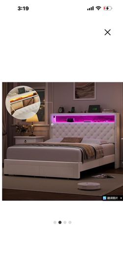 New  Queen Bed With Matres For $450