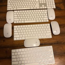 Apple Magic Keyboard & Magic Mouse 2 Bundle – 9 Items – Fully Working