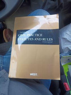 California civil practic statutes and rules