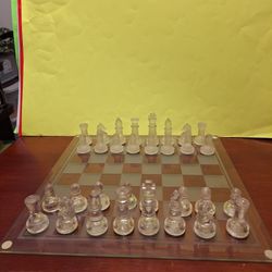 Classic Crystal Glass  Chess Game-$20.00