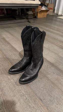 Ariat Black Leather Heritage R Boots