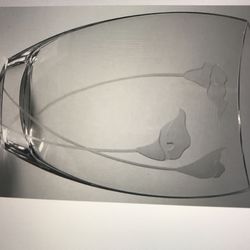 Vintage Lily Crystal Vase By Mikasa