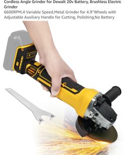 Cordless Angle Grinder for DeWalt 20V Battery (Tool Only)