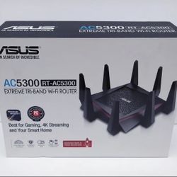 ASUS RT-AC5300 Extreme Tri-Band Wi-Fi Wireless Router in Box with Accessories 