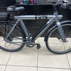 Bird Adult A Frame 28" Step Over Electric Hybrid Bike - Black: Aluminum Frame, 20 mph Max Speed