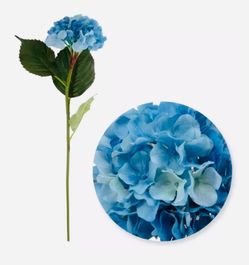True Touch Blue Hydrangea Stem Artificial Flower