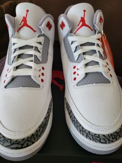 Jordan 3 Fire red size 9,10, 10.5(NO