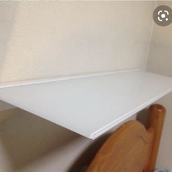Glass Aluminum Shelf - Under Tv - Bathroom 31” Long x 10” Wide