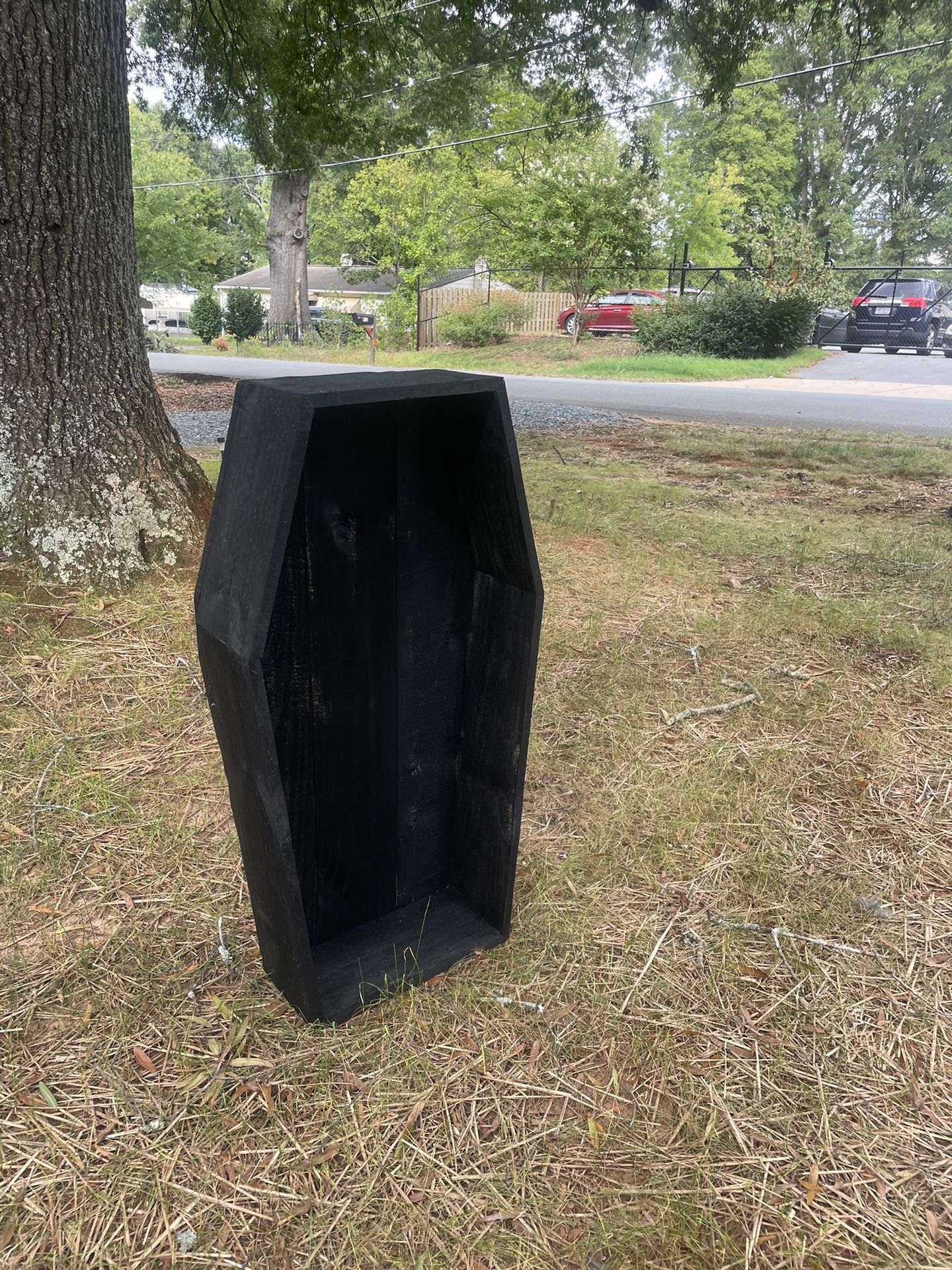 Halloween Wooden Coffin - Halloween Decorations