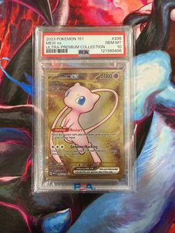 Pokémon TCG Scarlet & Violet 151 UPC Promo Metal Hyper Rare Mew EX Psa 10