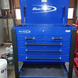 Snap-On Tools Roll Cart Blue-Point Tools Snap-On Blue Roll Cart 