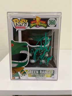 Funko Pop! Green Ranger #360 Signed by Jason David Frank – Mighty Morphin Power Rangers – Protector Included