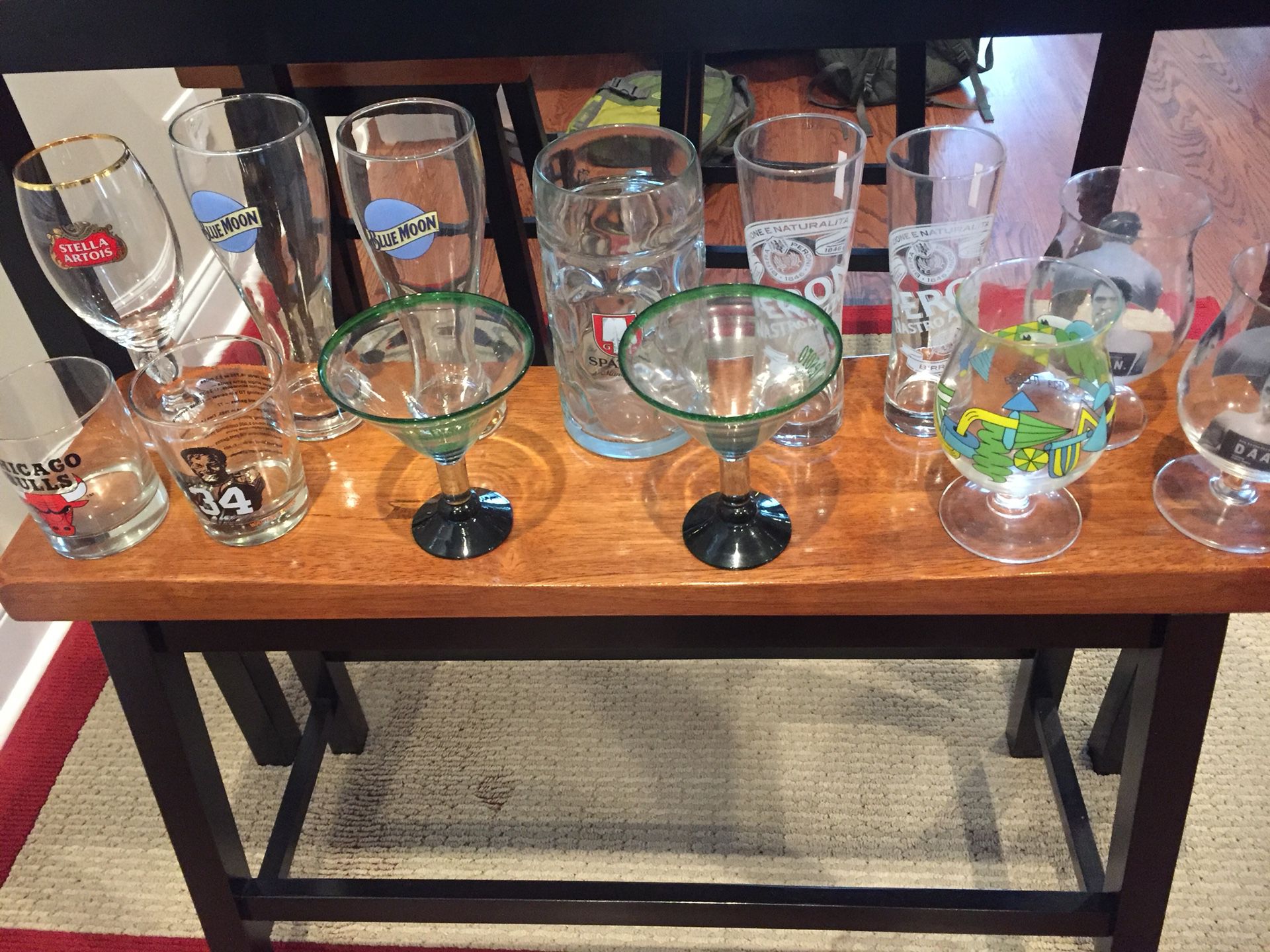 Misc. Beer , Margarita, Collectable High Ball Glasses