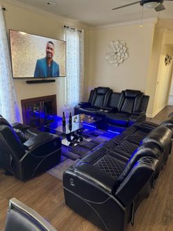 Brand New Power Reclining Sofa Set