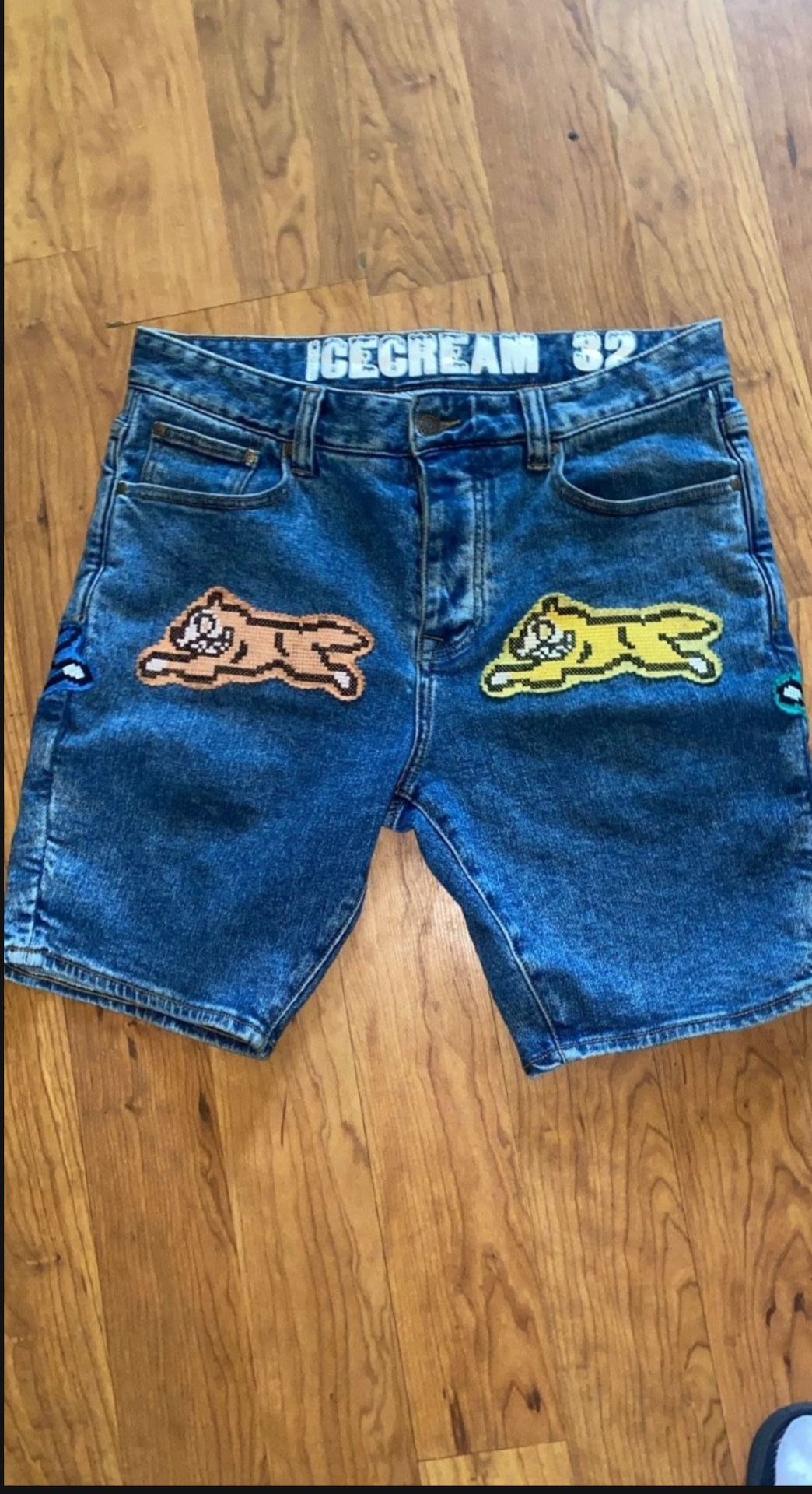 Size 32 BBC billionaire boys Club ice Cream Jean Shorts