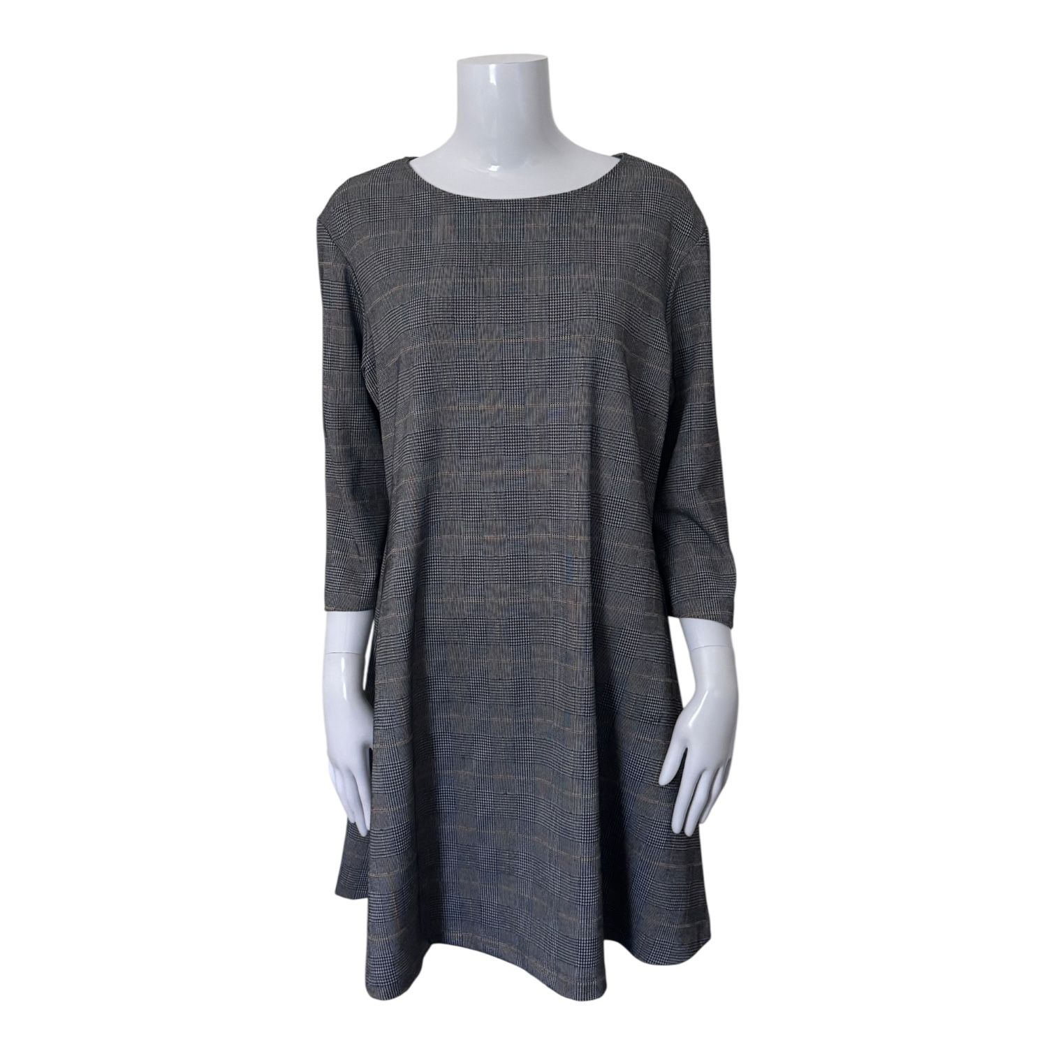 bryn Walker Plaid Shift Dress Size Large