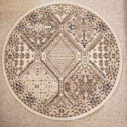 NEW 4x4’ Circular Rug