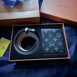 Lv wallet  and belt set