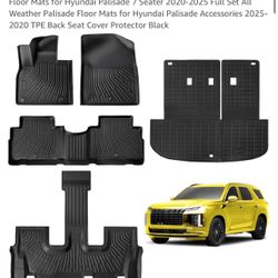 New Floor Mats For Hyundai Palisade 7 Seater  Full set. 2020-2025
