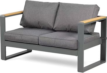 ❤️🔥 Outdoor aluminum two-seater sofa,