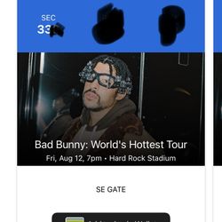 Bad Bunny concert tickets 