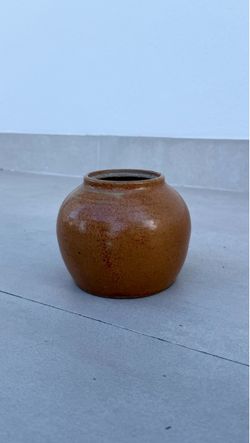 Round Glazed Ceramic Stoneware Jar