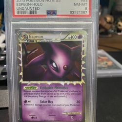 Pokémon Espeon Undaunted PSA 8