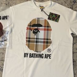 White Bape Tee, SIZE Medium