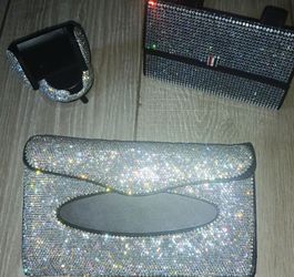 Bundle of Bling Iced Out Car Accessories