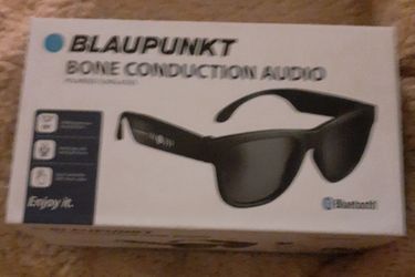 Blaupunkt bone conduction audio. Polarized Sunglasses. Bluethooth