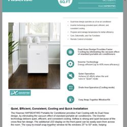 Hisense HAP0824TWD Portable Air Conditioner