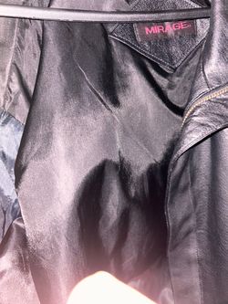LEATHER BOMBER JACKET, XTRA LARGE