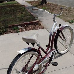 Two Aluminum Framed Beach Cruisers